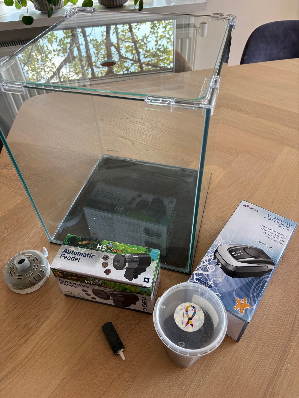 Dennerle Nano Cube 30L Aquarium, Optioneel als complete set!, Ophalen of Verzenden, Leeg aquarium