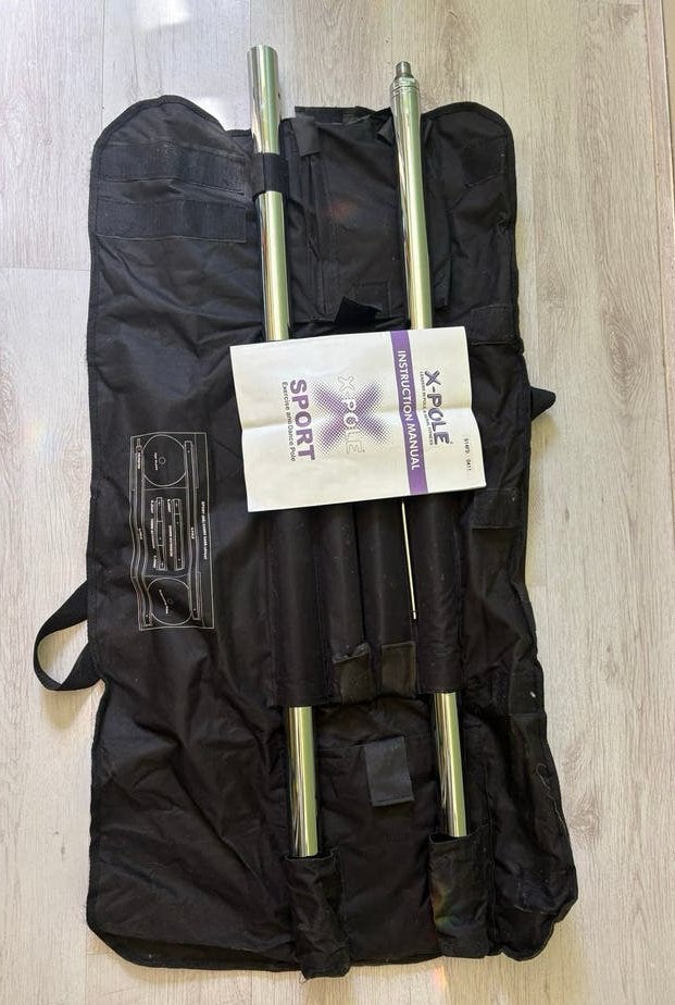 X-Pole Sport statische danspaal Chrome met tas, Ophalen, Gebruikt