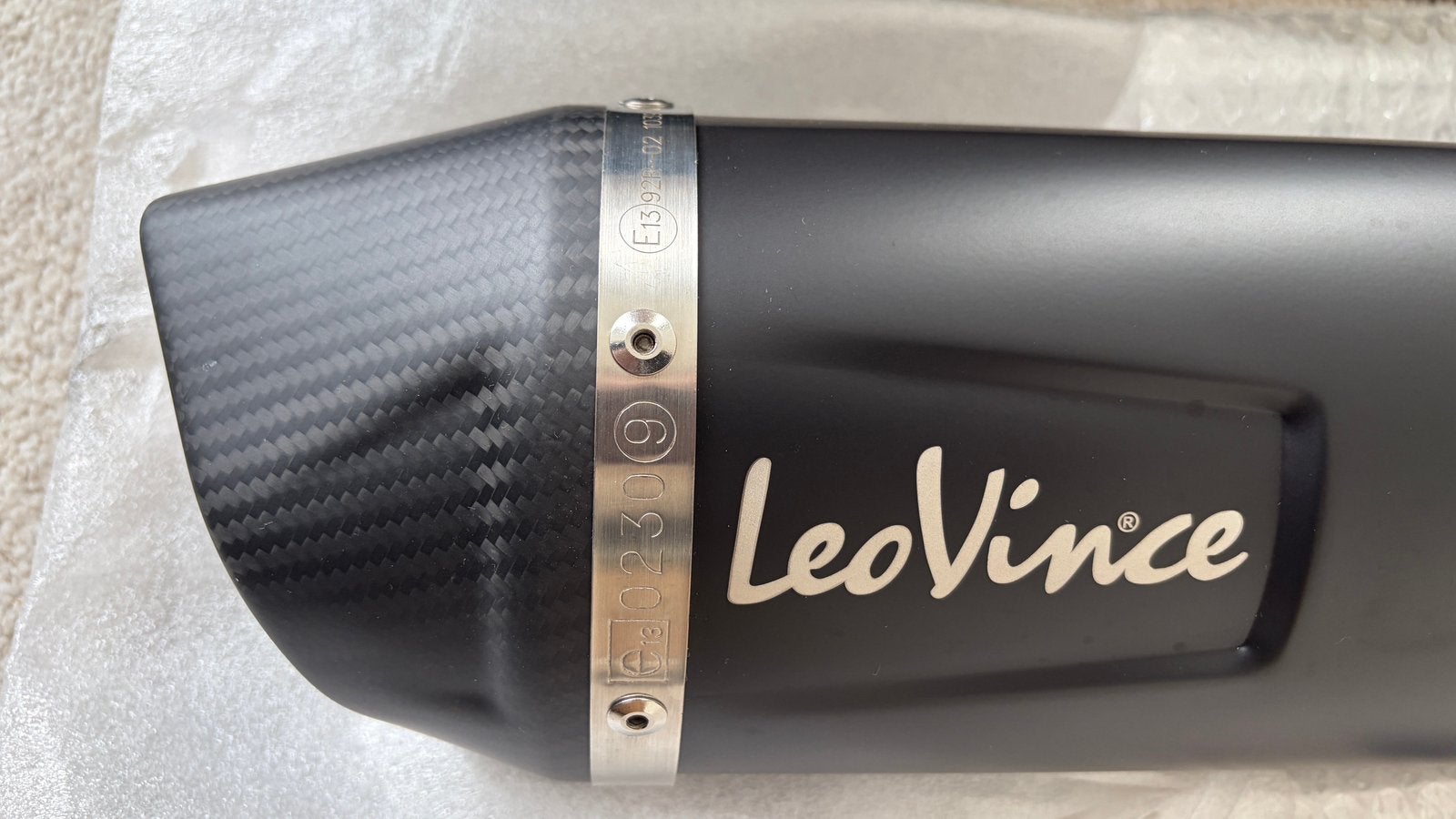 LeoVince LV One EVO Black Carbon Edition 14414EB, Ophalen, Gebruikt