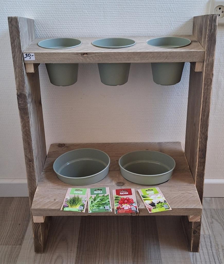 Planten/kruidenrek van steigerhout, Tuin en Terras, Ophalen of Verzenden