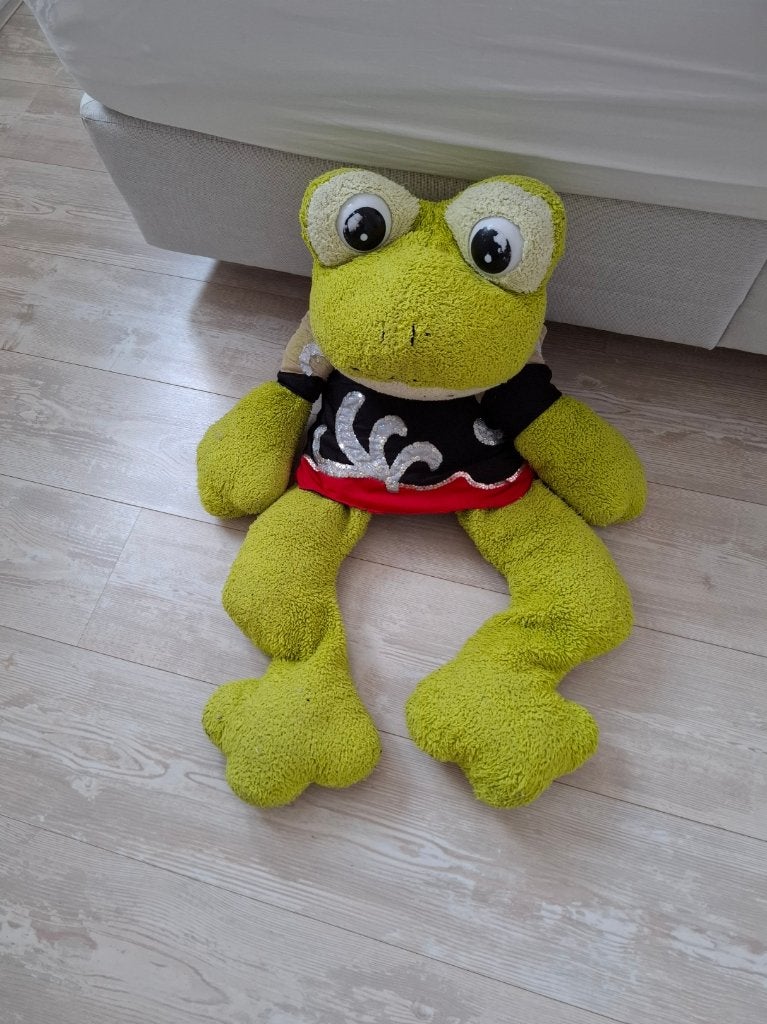 Hallo, ik ben Kikkie de Kikker, Sport en Fitness, Gebruikt, Materiaal, Groen, Kindermaat 122 t/m 140