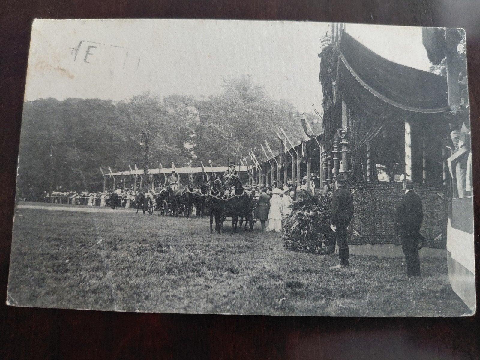 Koningin Wilhelmina  Aubade  's-Gravrnhage  8 Juni 1909, Ophalen of Verzenden, Gebruikt, Nederland, Kaart, Foto of Prent