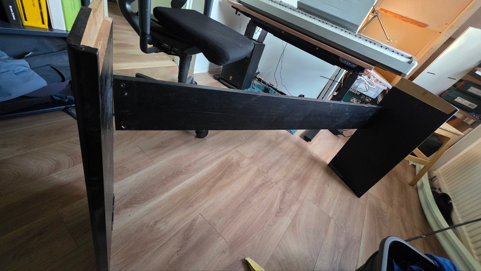 Zwart houten onderstel voor Casio keyboard/piano, Ophalen, Gebruikt