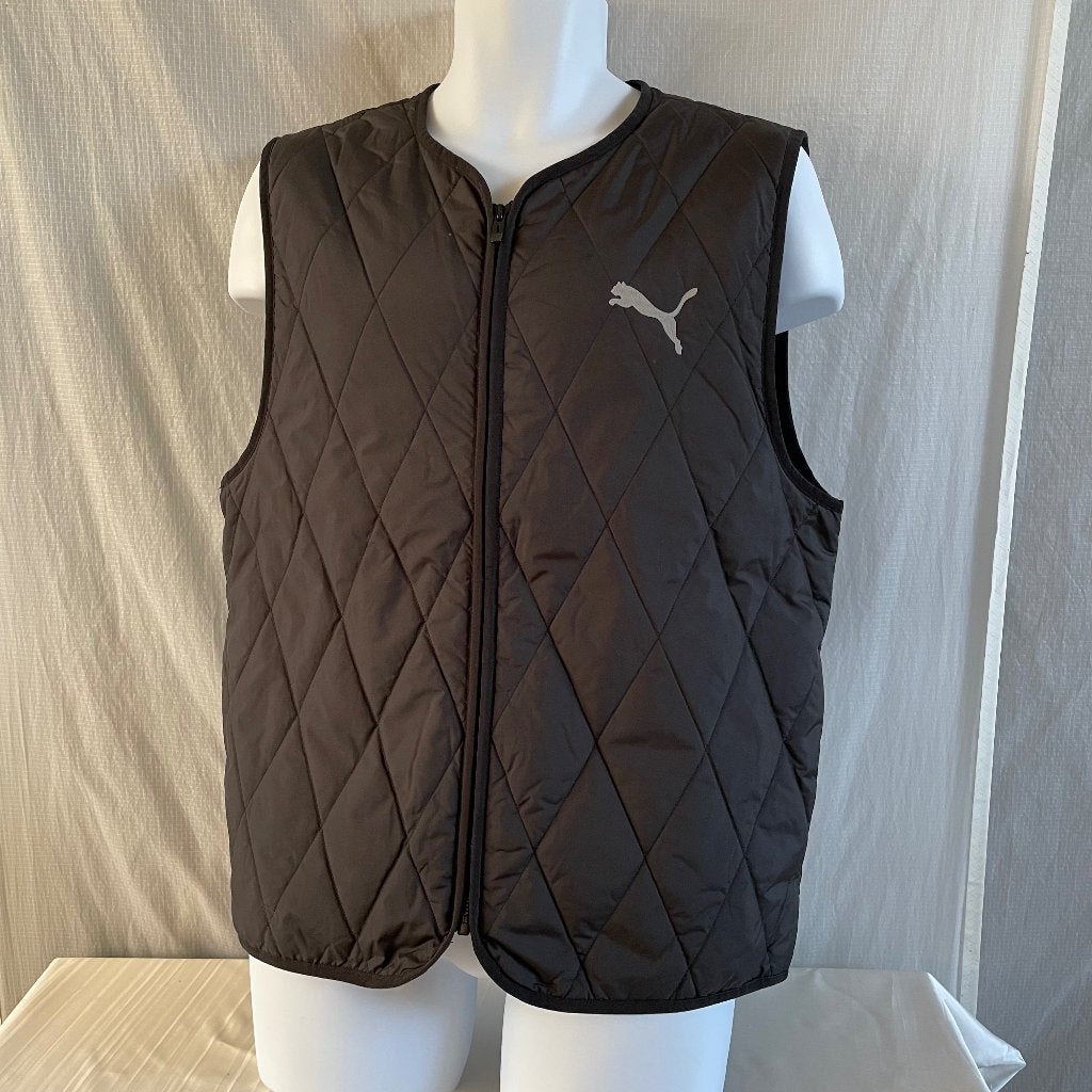 Puma heren gewatteerd sport vest / gilet zwart. Maat M, Puma, Maat 48/50 (M), Zwart, Ophalen of Verzenden