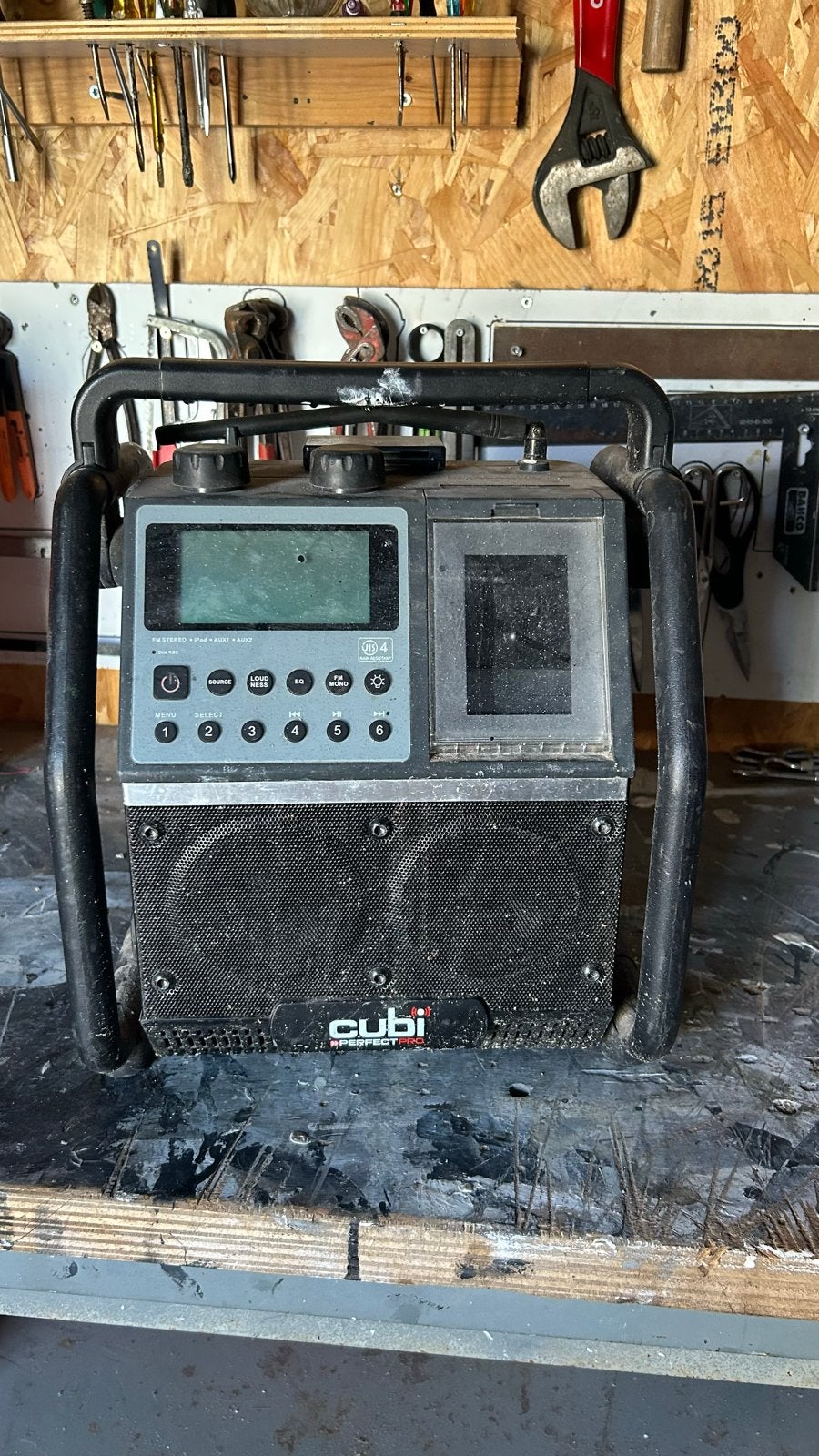Cubi Perfect Pro Bouwradio - Ideaal voor klussen, Ophalen of Verzenden, Gebruikt, Bouwradio