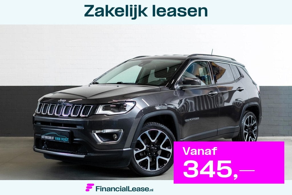 Jeep Compass 1.4 Limited leder, climate control Beats., Auto's, Jeep, Bedrijf, Lease, Financial lease, Compass, ABS, Achteruitrijcamera