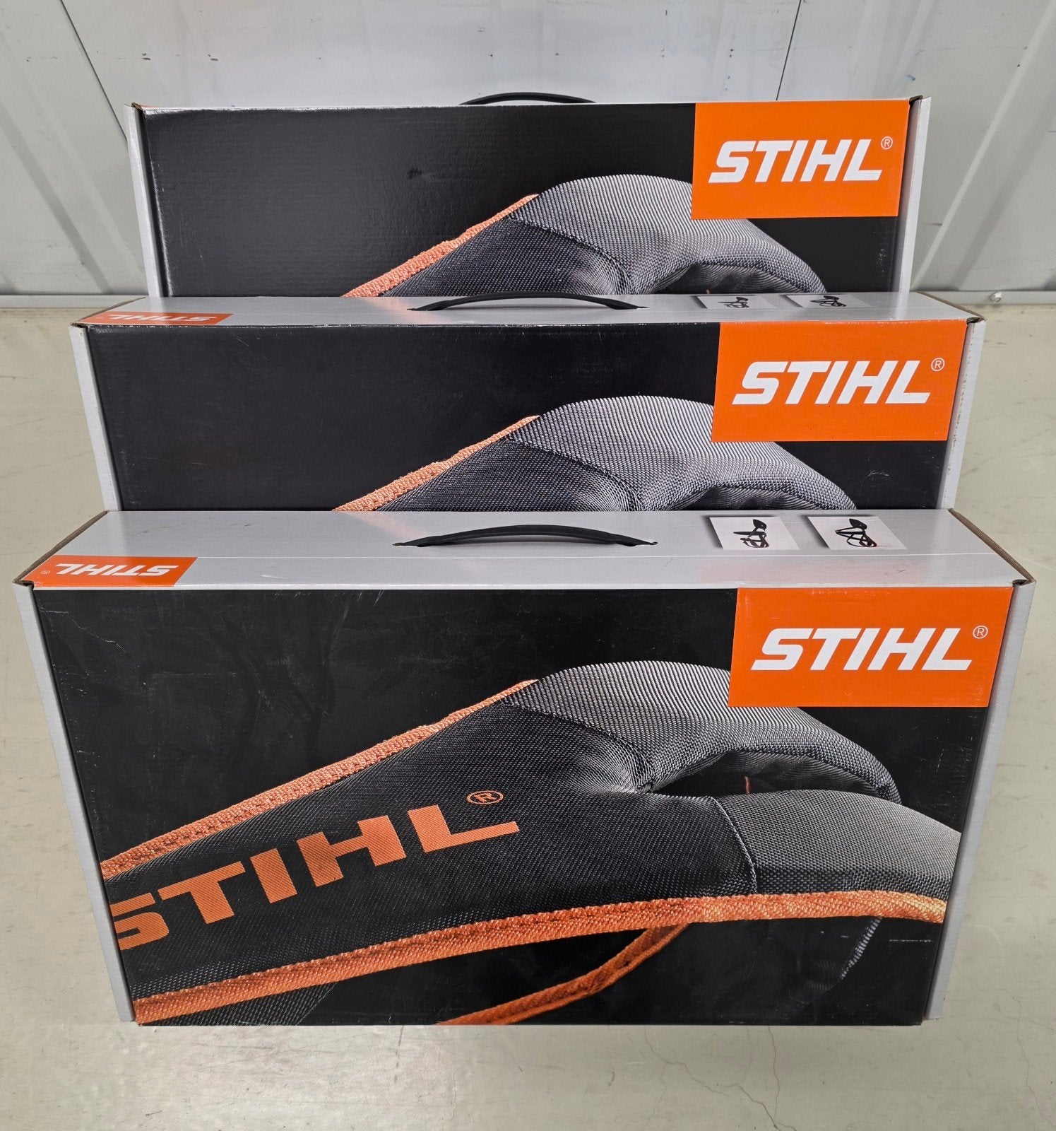 3x Stihl draagharnas voor bosmaaiers en heggenscharen, Ophalen, Nieuw, Overige soorten, Stihl