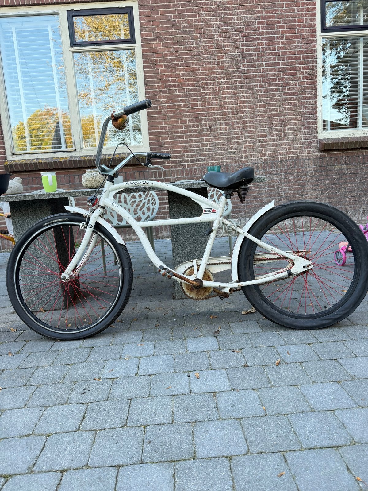 Stoere witte Beach Cruiser fiets - Ideaal voor de zomer!