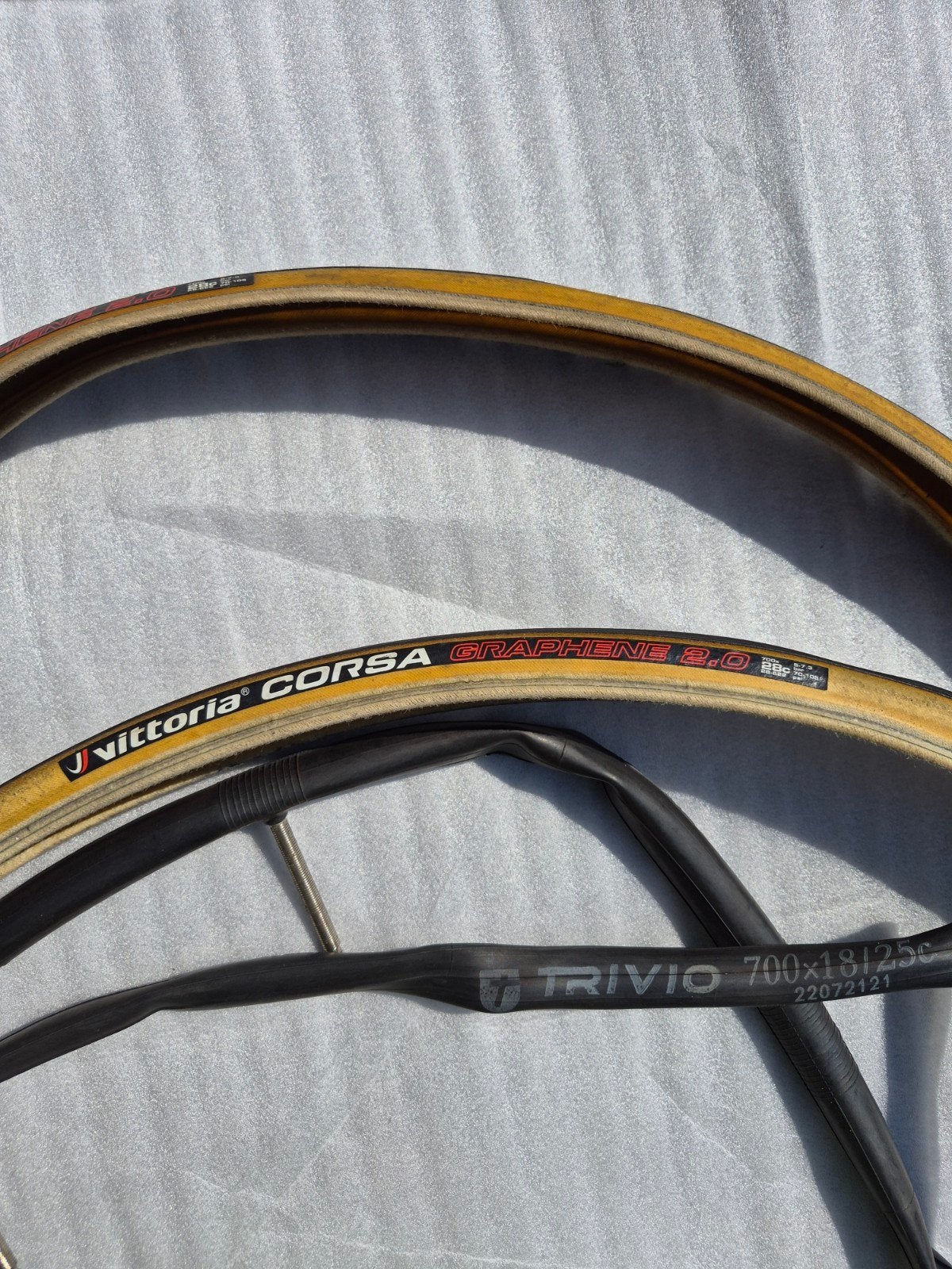Vittoria Corsa Graphene 2.0 TLR 28mm +2x Trivio binnenbanden, Ophalen of Verzenden, Racefiets