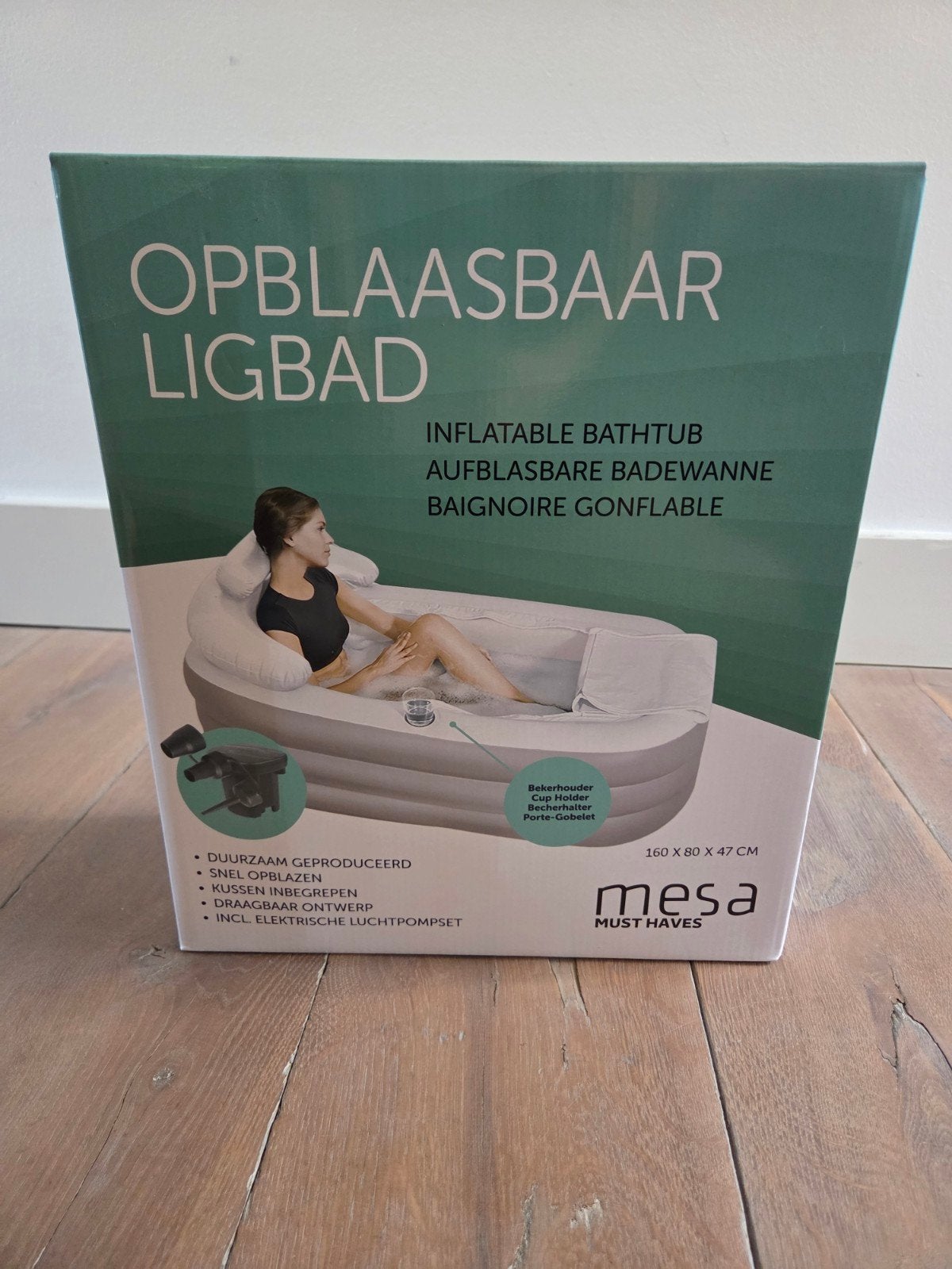Mesa Must Haves Opblaasbaar Ligbad - Nieuw in doos, Ophalen of Verzenden, Nieuw, Met bad