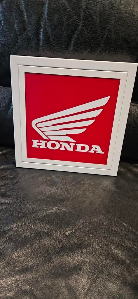 Honda lichtbak motor reclame mancave werkplaats museum led, Ophalen of Verzenden, Zo goed als nieuw, Lichtbak of (neon) lamp