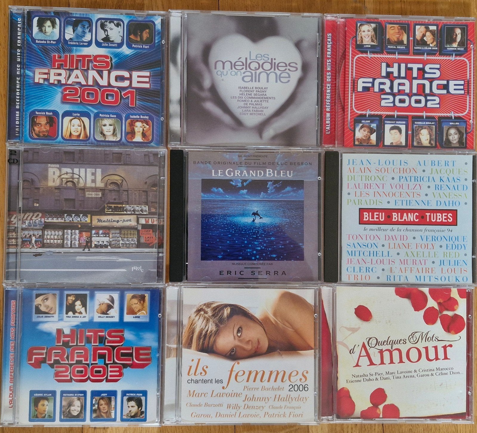 Diverse Franse CD's: Hits France, Le Grand Bleu, etc., Ophalen, Gebruikt