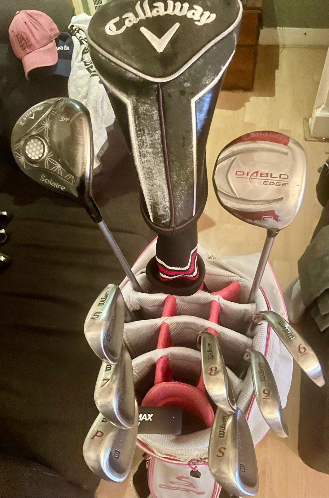 mooie uitgebreide dames Wilsonset met Callaway “ houtjes”, Ophalen of Verzenden, Zo goed als nieuw, Club, Callaway