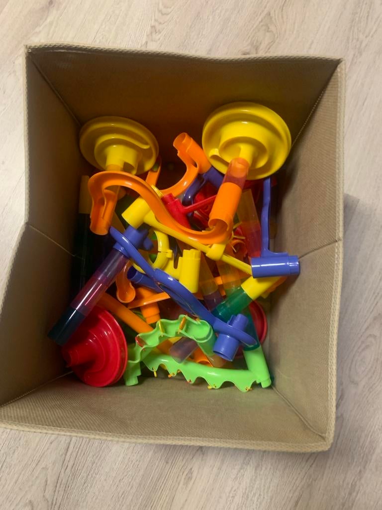Grote knikkerbaan set - veel speelplezier!, Ophalen of Verzenden, Gebruikt, Jongen of Meisje