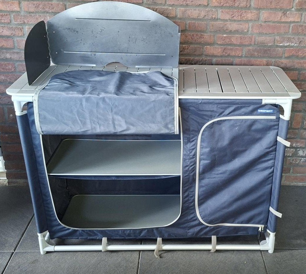 Campingkeuken (kast), Ophalen, Gebruikt