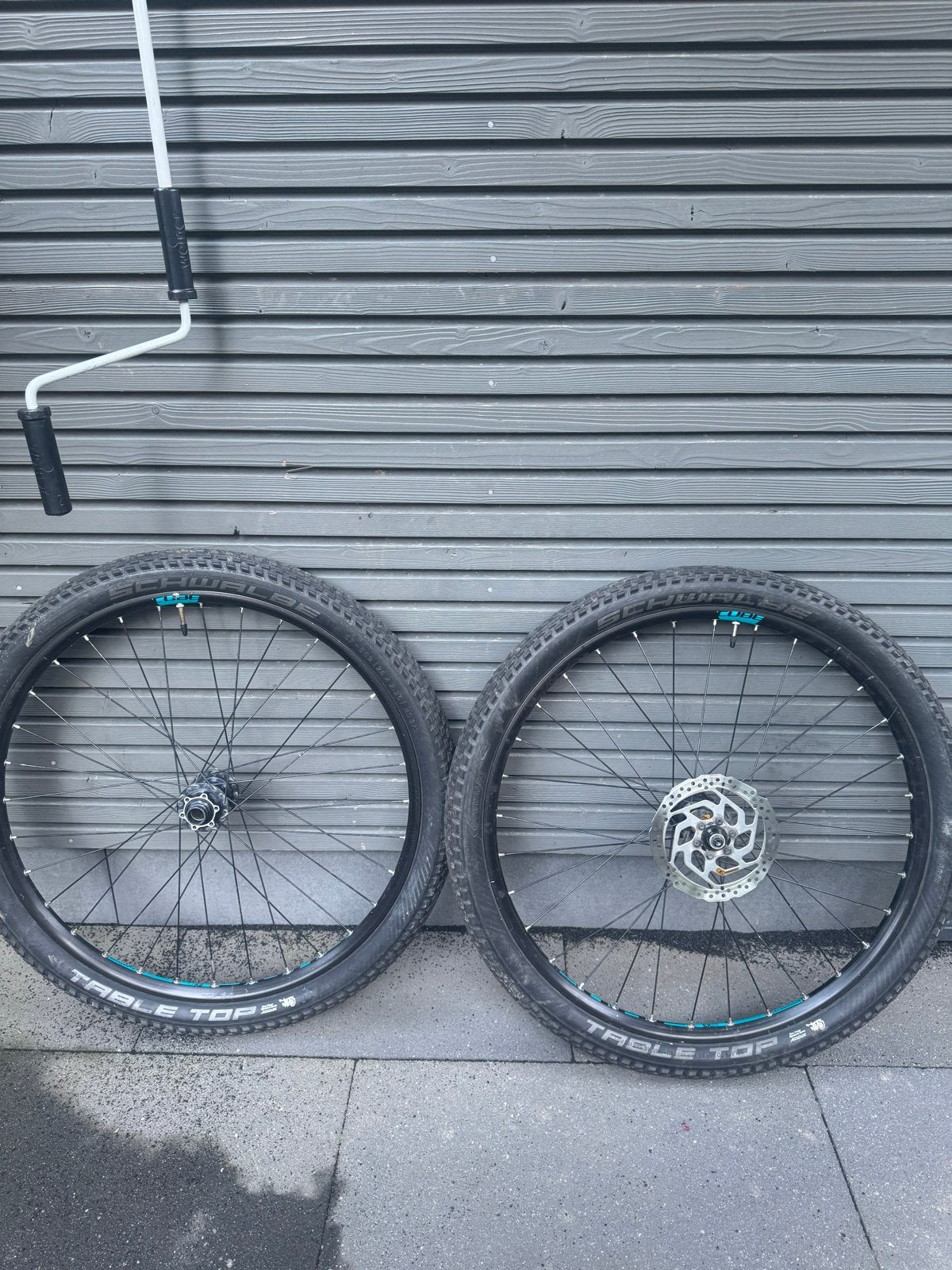 26 inch fietswielen met Schwalbe Table Top banden, Fietsen en Brommers, Gebruikt, Aluminium, Mountainbike, Ophalen