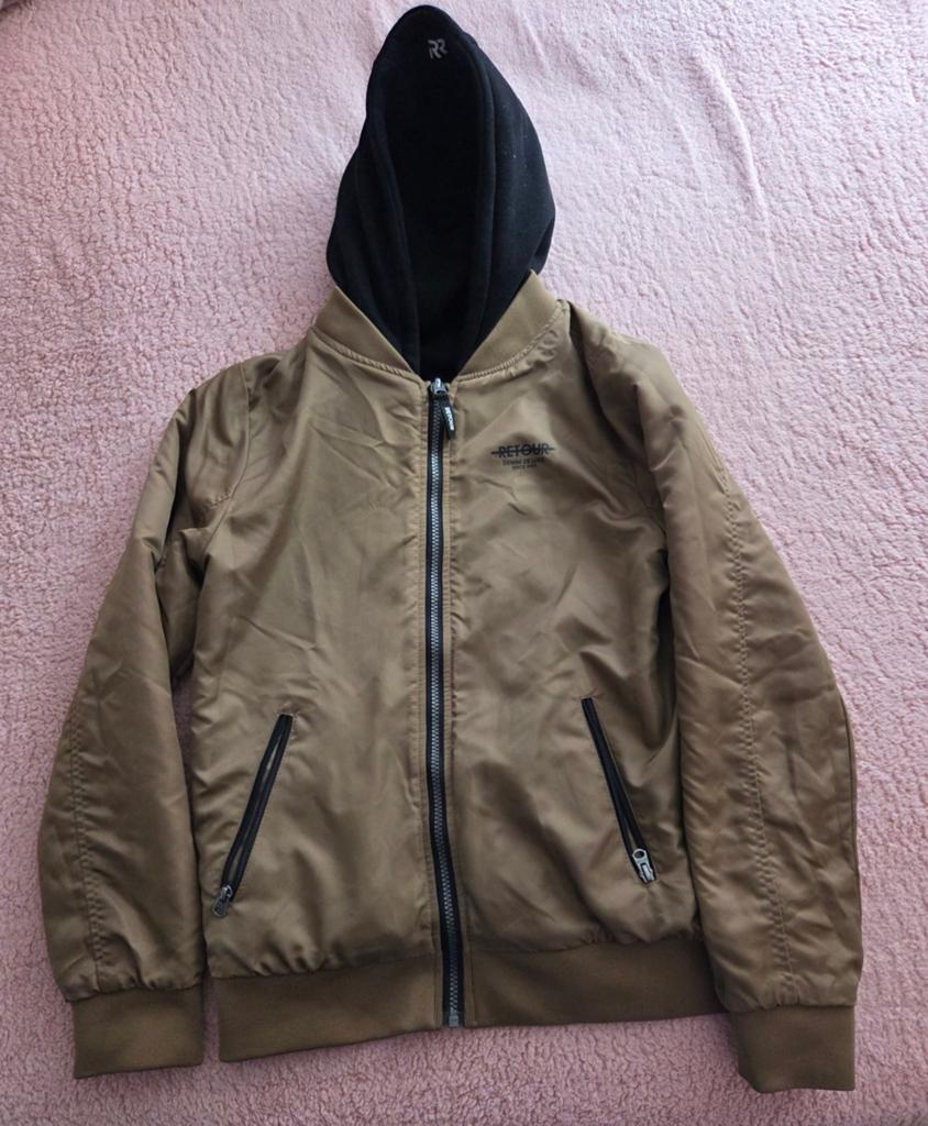 Retour bomberjack met capuchon, Ophalen of Verzenden, Zo goed als nieuw, Retour Denim, Jongen