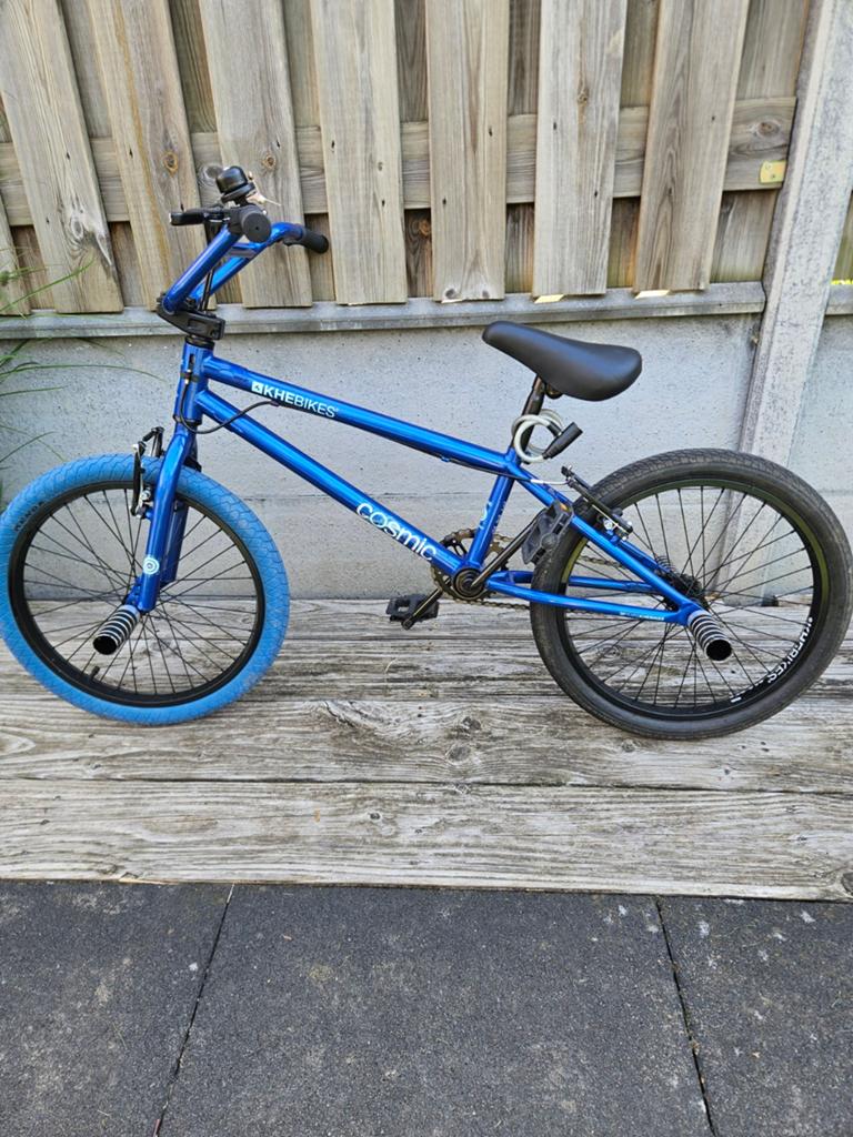 Khebikes Cosmic BMX - Blauw, 20 inch, Ophalen, Gebruikt, Staal, Velgrem