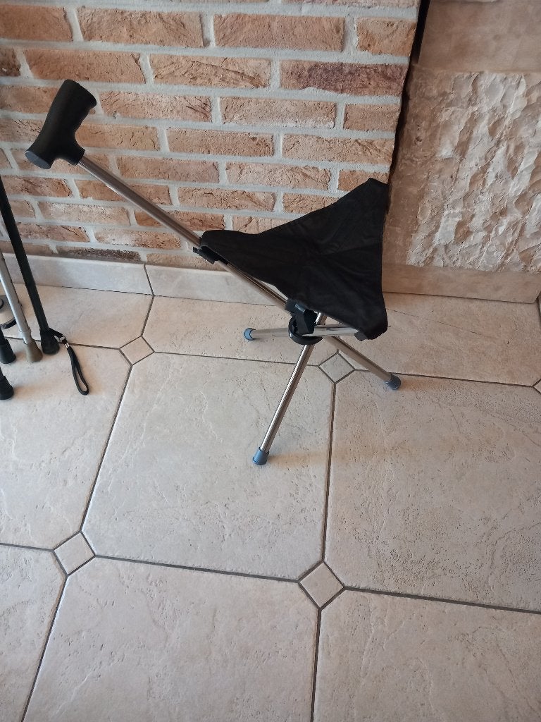 wandelstok met zitje, Diversen, Wandelstokken, Verzenden, Verstelbaar, Nieuw