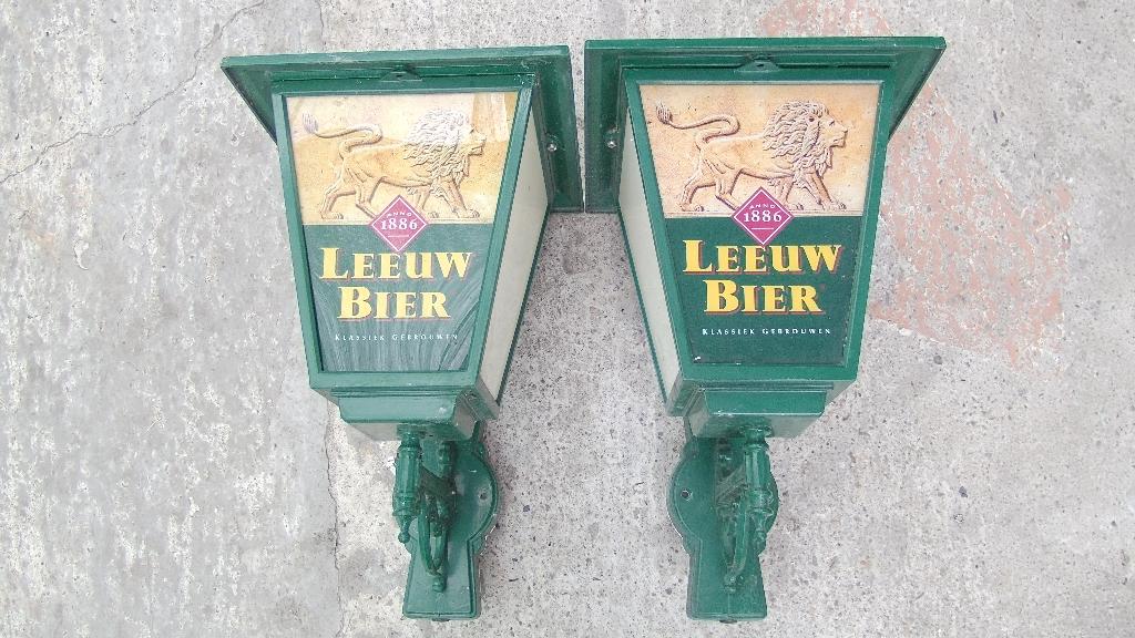 reclame lampen Leeuw Bier mancave , bar ,, Ophalen, Gebruikt, Overige typen, Leeuw