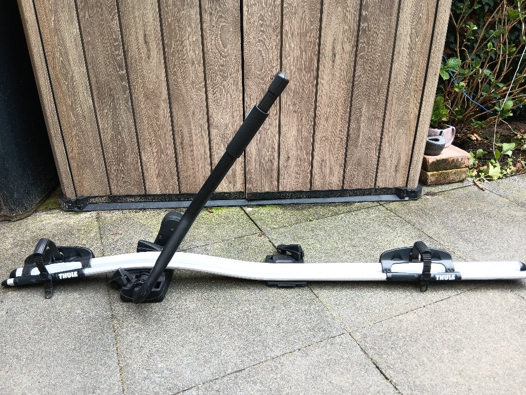 Thule fietsendrager ProRide 591, Ophalen, Gebruikt, Brede banden, Dakdrager