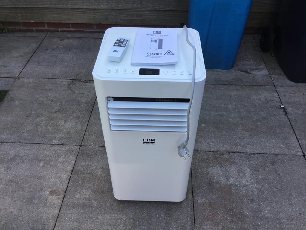 HBM Compacte Mobiele Airco - 2600 Watt - 30 m³, Witgoed en Apparatuur, Airco's, Zo goed als nieuw, Mobiele airco, Minder dan 60 m³