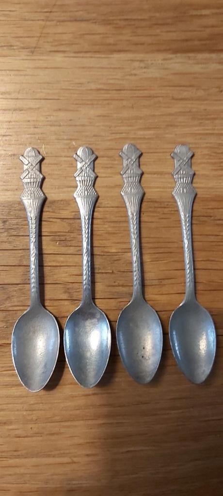 Lepeltjes en flesopener, zilver, verzilverd en tin, Antiek en Kunst, Ophalen of Verzenden