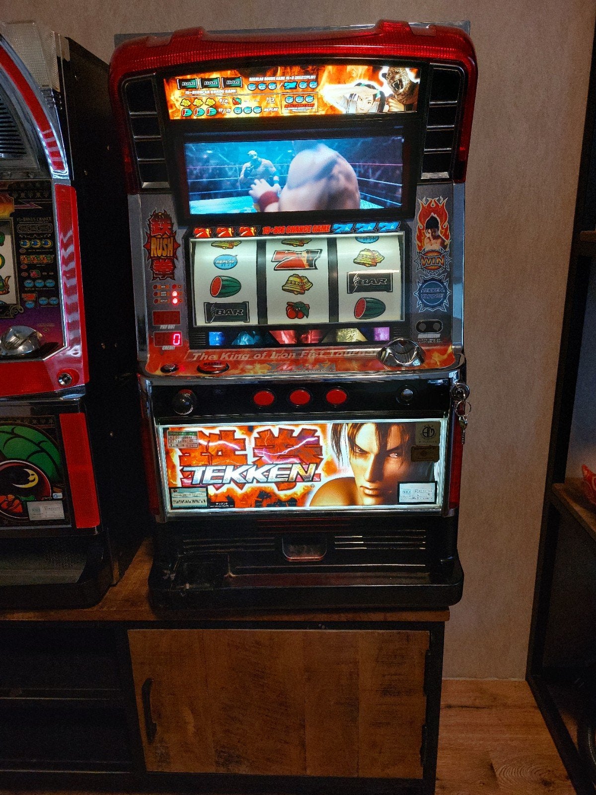 Tekken Gokumon Slotmachine - Japanse Pachislo, Overige munten, Ophalen, Gebruikt