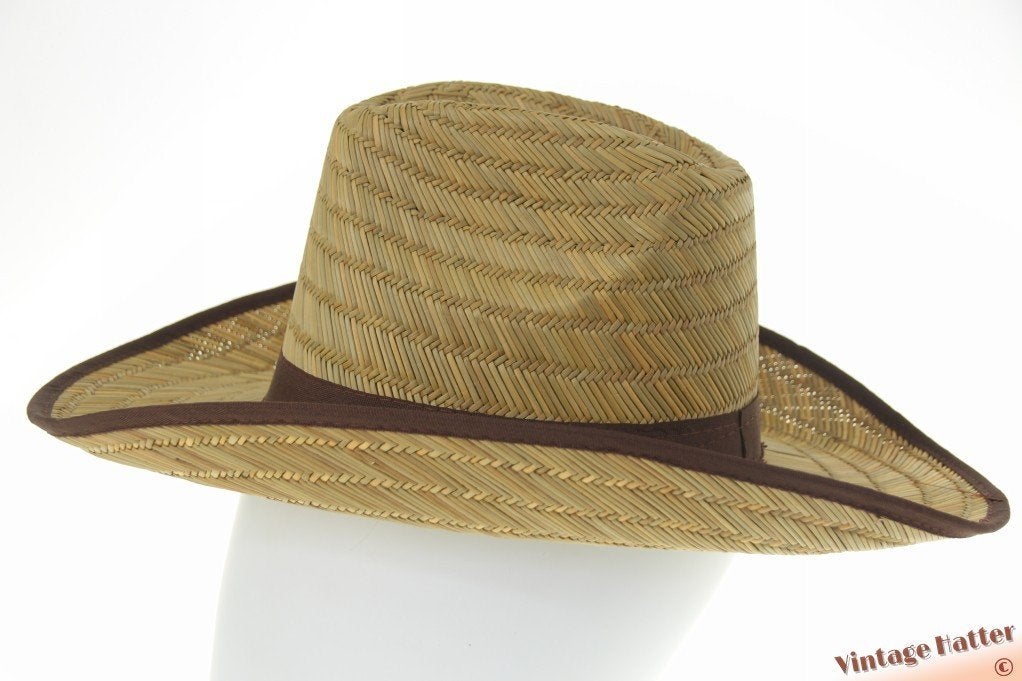 Cowboy Western strohoed 57/58 bruin lint Nieuw, Kleding | Heren, Sky High, Hoed, Nieuw, Ophalen of Verzenden