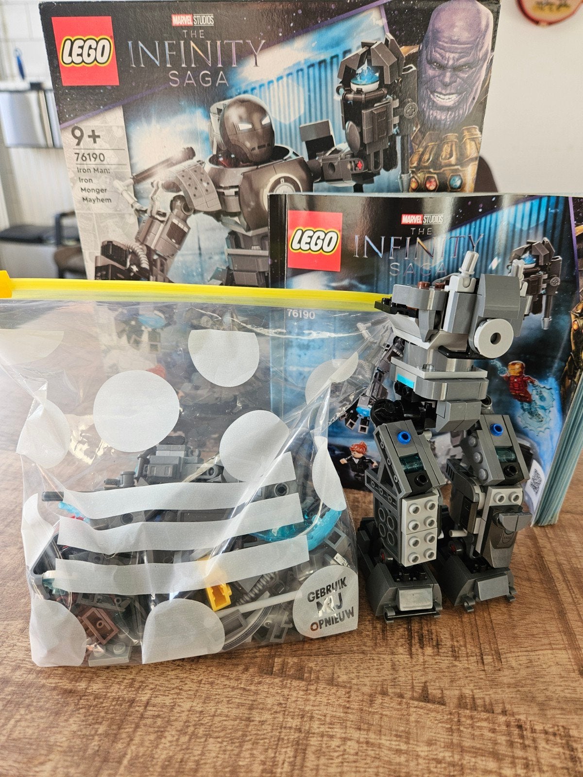 lego ironman  nr 76190, Ophalen, Gebruikt, Complete set, Lego