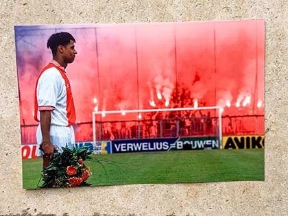 Org kleurenfoto 30x20 cm Frank Rijkaard afscheid in De Meer, Verzenden, Nieuw, Ajax, Poster, Plaatje of Sticker