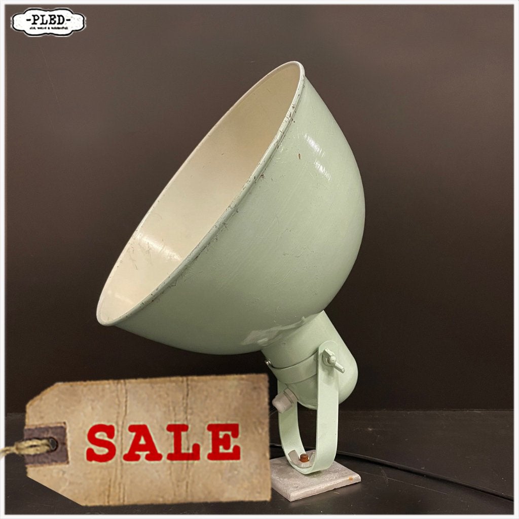 Grote geëmailleerde Italiaanse wandlamp Nuova Seminara, Metaal, Overige merken, Gebruikt, Nb