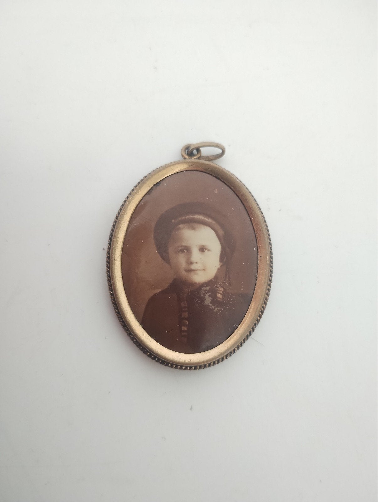 prachtige victoriaanse medaillon foto hanger tweezijdig, Antiek en Kunst, Verzenden