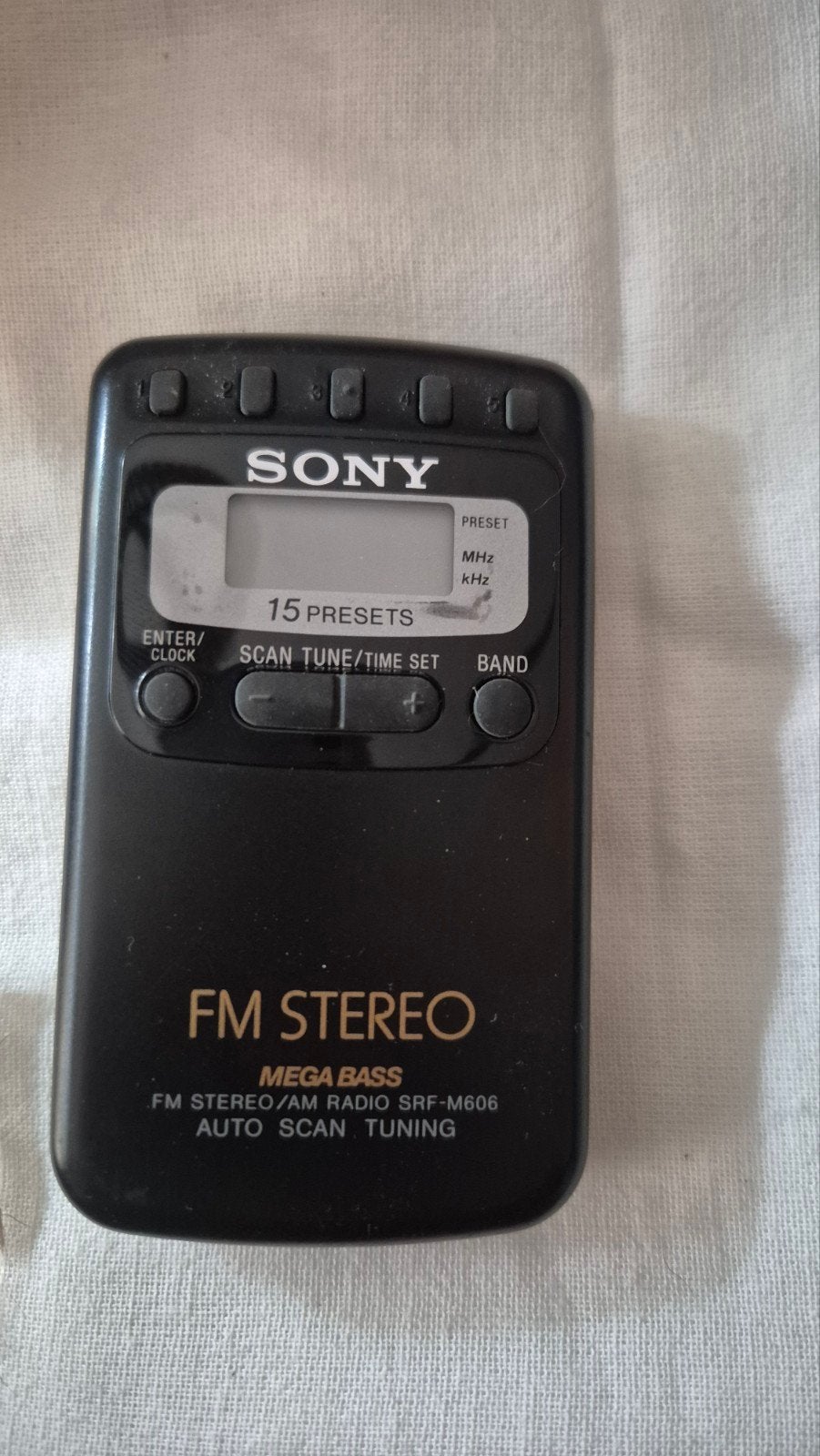Sony FM Stereo Radio SRF-M606 met Mega Bass, Ophalen of Verzenden, Gebruikt, Radio