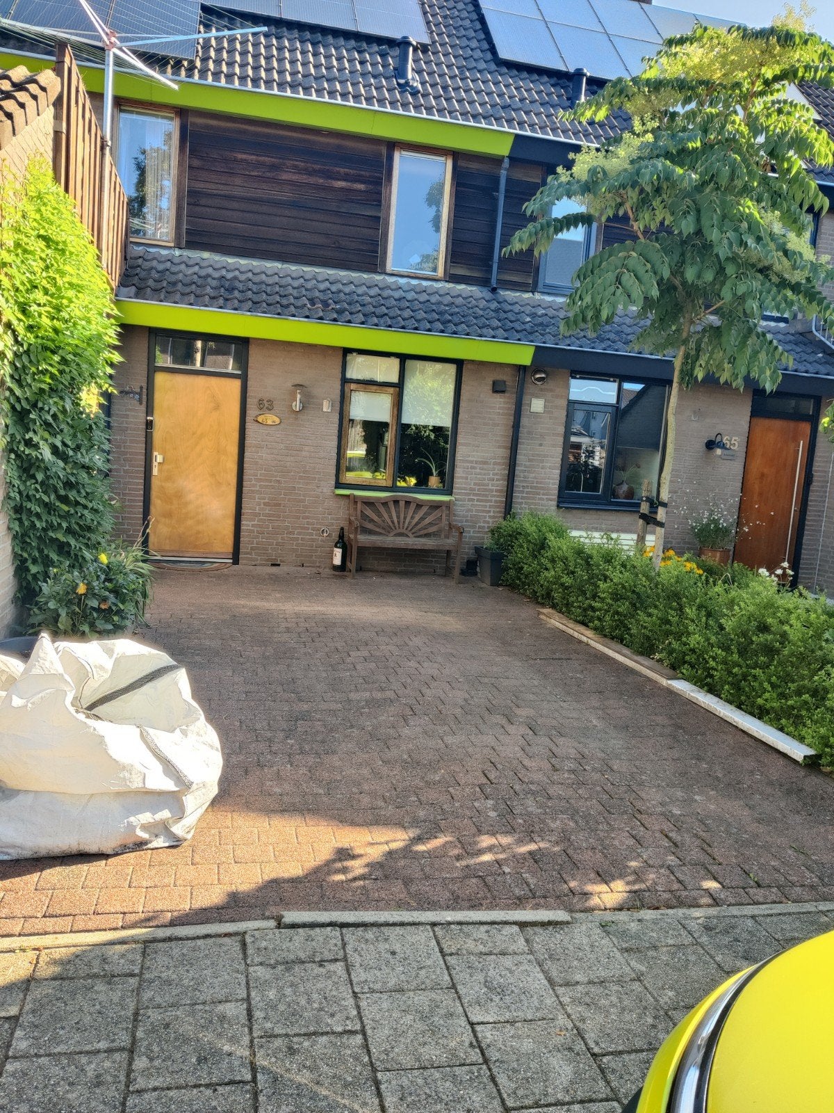 Gratis 35m2 betonklinkers met uitgewassen toplaag 15x15, Tuin en Terras, Tegels en Klinkers, Gebruikt, Klinkers, Ophalen of Verzenden