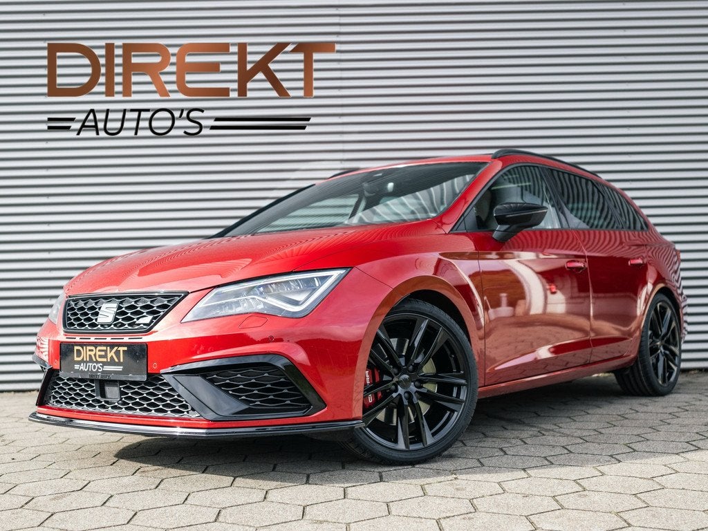 SEAT Leon ST 2.0 TSI CUPRA 300 4DRIVE PANO CAMERA SEATSOUND, Auto's, Seat, Automaat, Automatische klimaatregeling, Gebruikt, Zwart