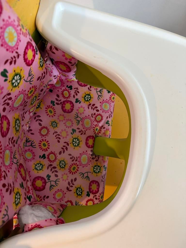 Tripp Trapp stoel met verkleiner en eetblad, Kinderen en Baby's, Kinderstoelen, Ophalen, Gebruikt, Meegroeistoel, Afneembaar eetblad