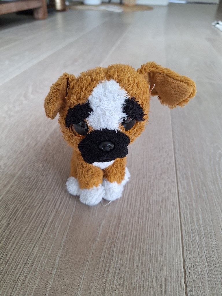 Knuffel Hond, Gebruikt, Klein (minder dan 20 cm), Bruin, Hond
