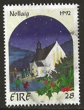 Ierland 15, kerkje, Verzenden, Ierland, Gestempeld