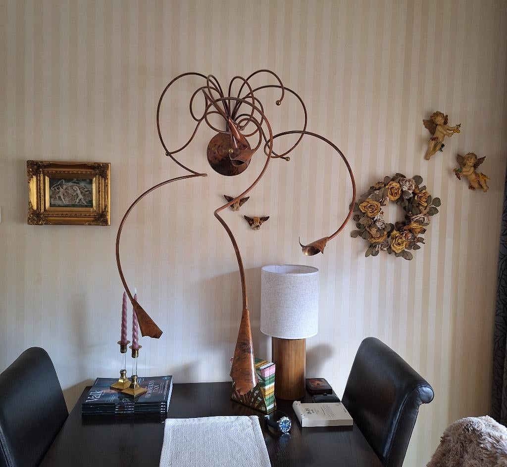 Unieke Wandlamp, let op Prijs is 2 x gewijzigd !!!, Huis en Inrichting, Lampen | Wandlampen, Ophalen, Zo goed als nieuw, Metaal
