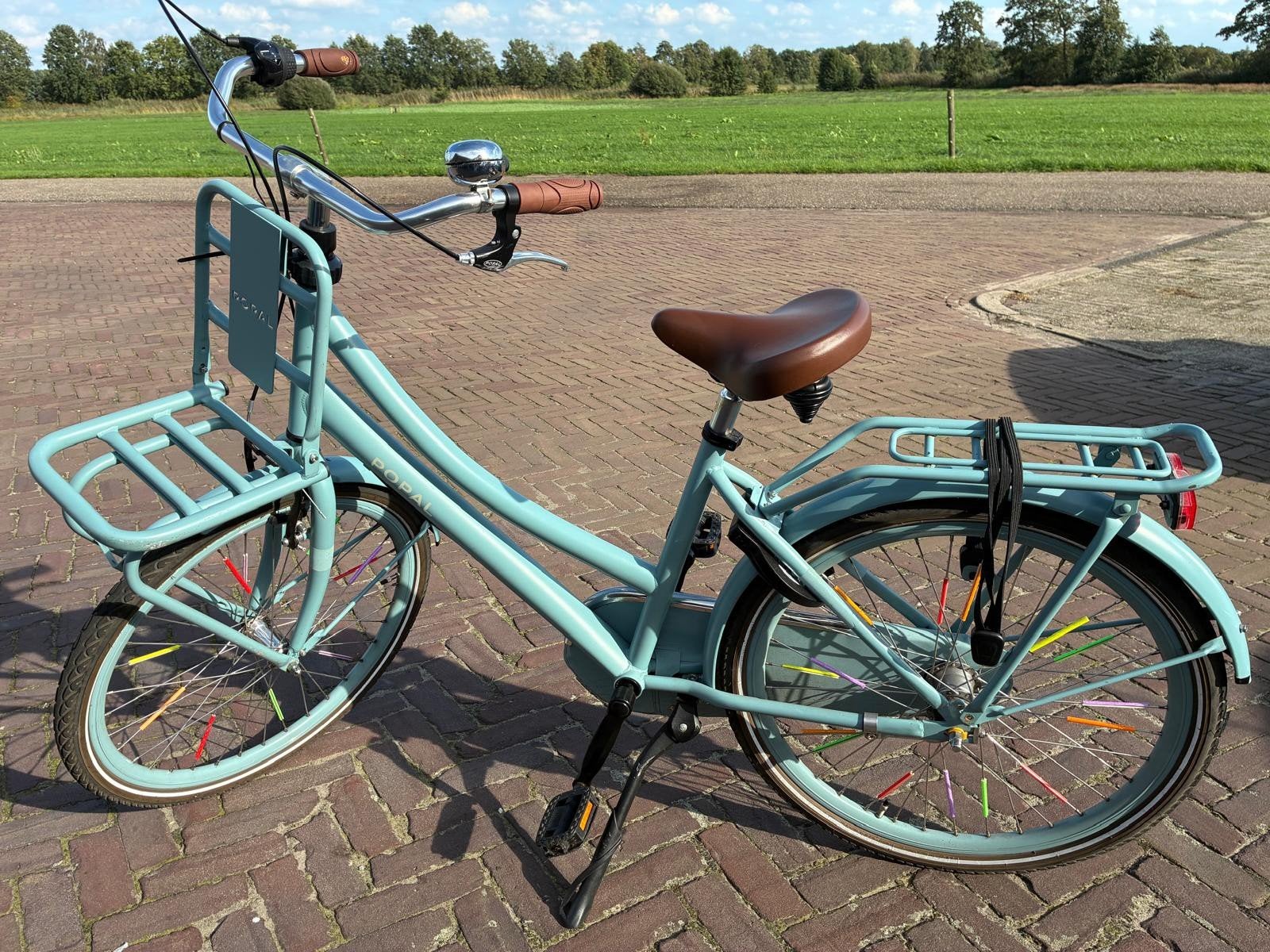 Popal 24 inch meisjesfiets met voordrager, Fietsen en Brommers, Ophalen, Velgrem, Handrem, Popal