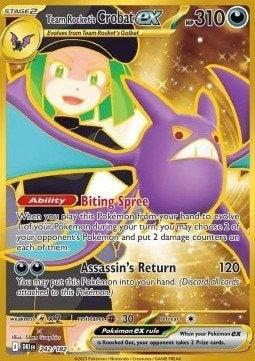 team rocket's CROBAT EX 242/182 - DESTINED RIVALS, Ophalen of Verzenden, Nieuw, Losse kaart, Foil