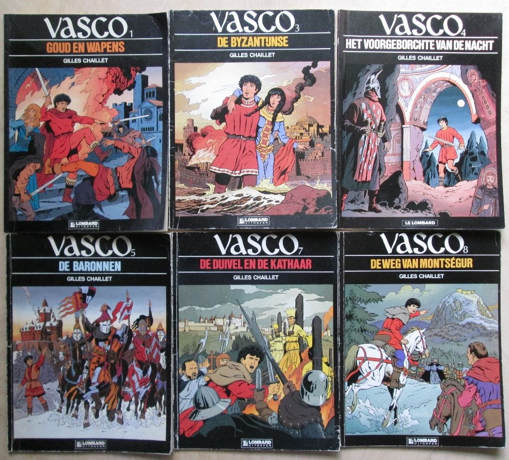 Vasco, 14x, Meerdere stripboeken, Ophalen of Verzenden, Zo goed als nieuw, Gilles Chaillet