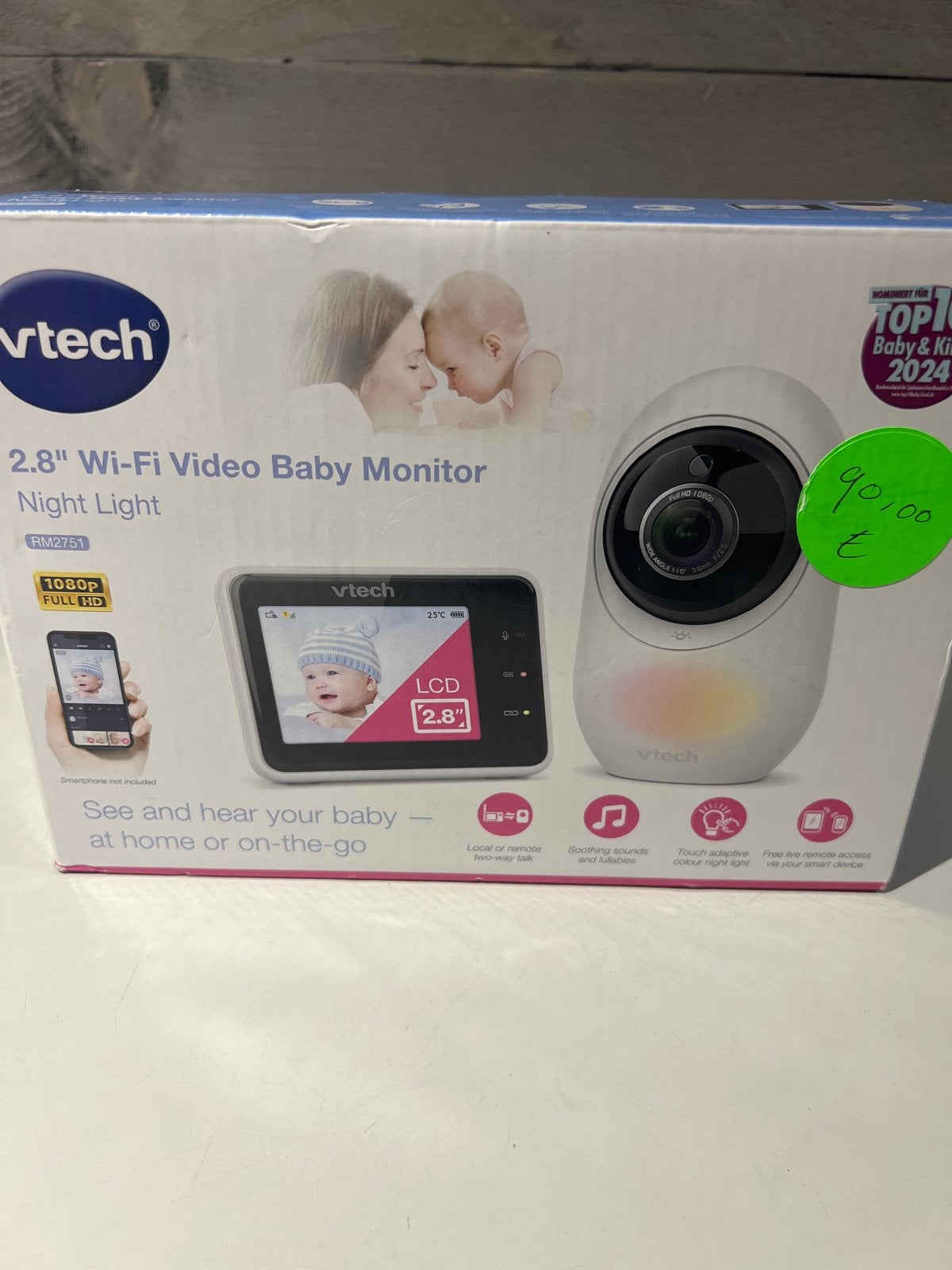 Vtech 2.8" Wi-Fi Video Babyfoon RM2751 met Nachtlampje, N, Camera, N, Ophalen of Verzenden