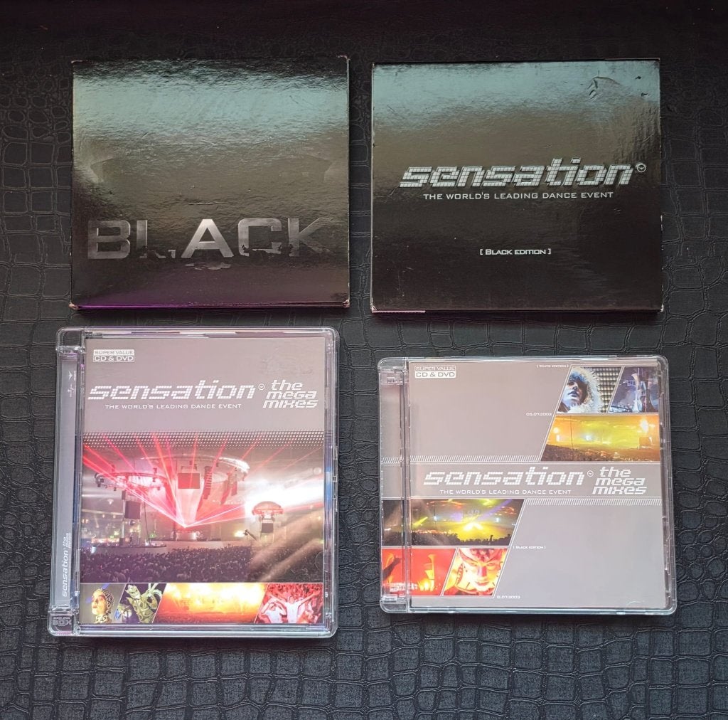 Sensation Black & White CD/DVD Boxen + Megamixes, Ophalen of Verzenden, Zo goed als nieuw, Dance