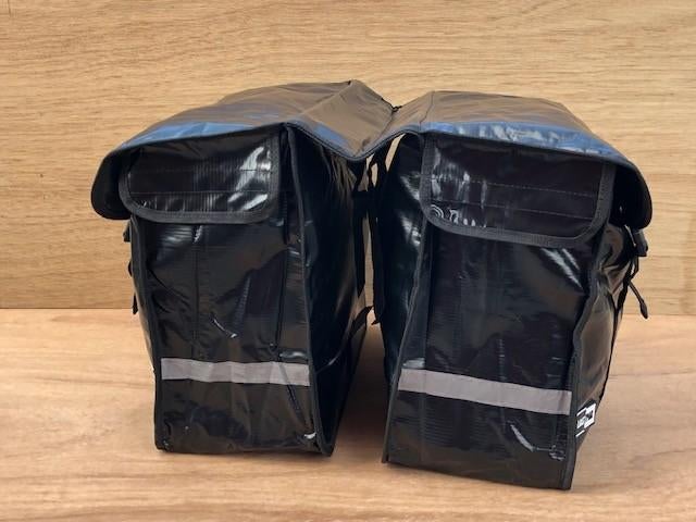 Fietstas zwart bisonyl 46 liter., Eddiys, Espel, Nieuw, Info@eddiys.eu