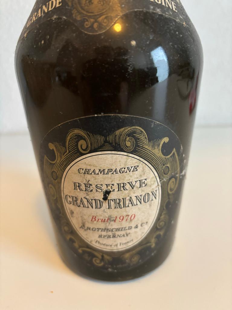 Champagne RothschildEpernay Réserve Grand Trianon Brut 1970, Ophalen, Gebruikt, Frankrijk, Champagne