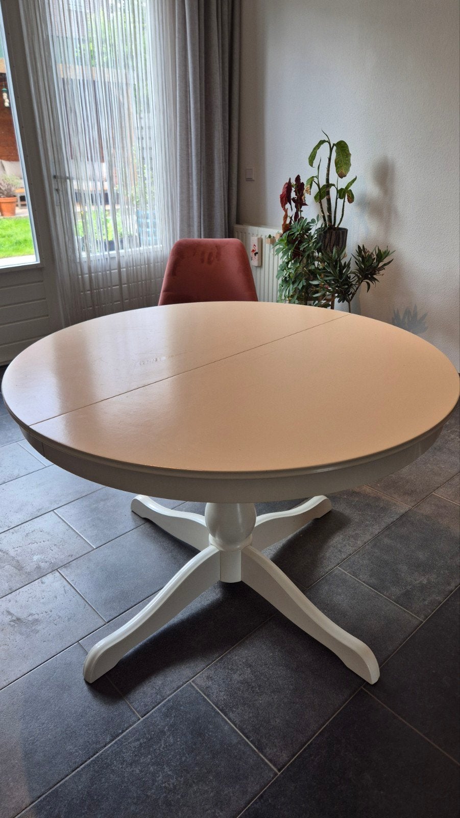 IKEA INGATORP uitschuifbare ronde tafel, Huis en Inrichting, Tafels | Eettafels, Ophalen, Gebruikt, Modern, Scandinavisch, Rond