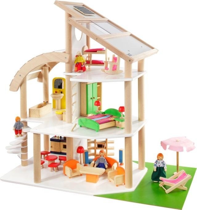 Houten poppenhuis "Strand villa", Ophalen, Gebruikt