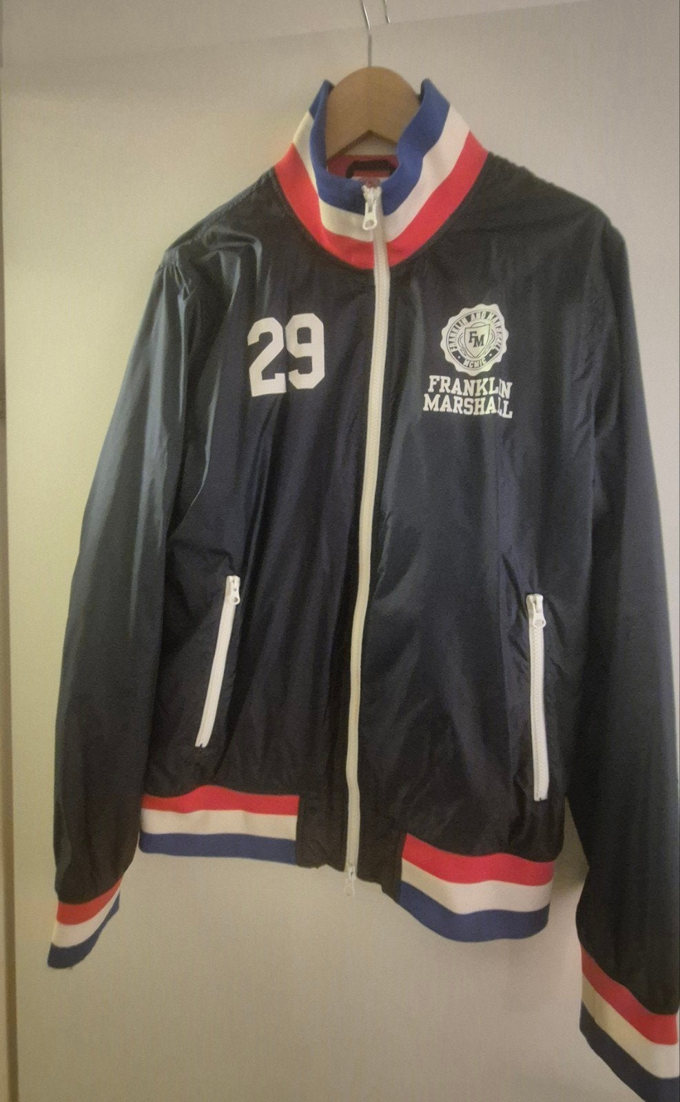 Franklin & Marshall College Cup Jas Maat L, Maat 52/54 (L), Blauw, Ophalen of Verzenden, Zo goed als nieuw